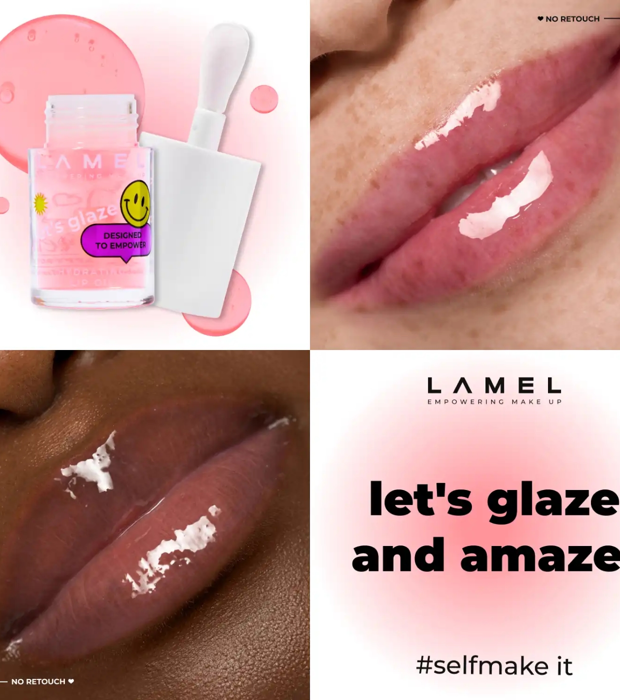 Lamel - Óleo Labial Let's Glaze - 401: Marshmallow