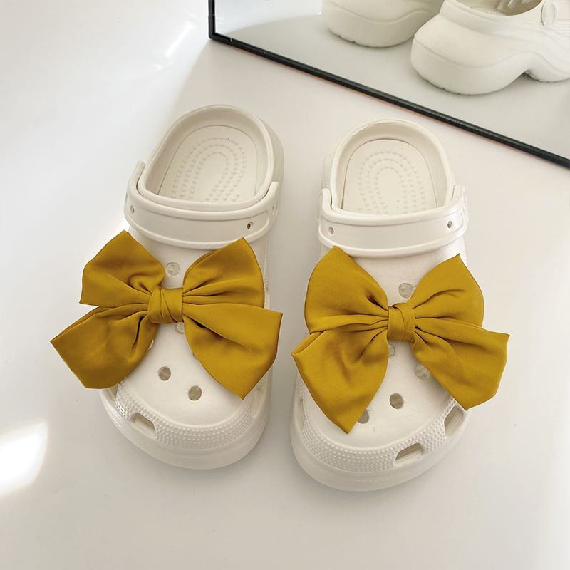 Worthbuy - Bow Clog Shoe Charm