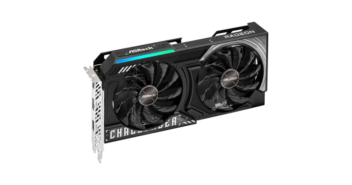 ASRockRadeon RX 9060 XT Challenger OC 16GB grafische kaart  (2x DisplayPort, 1x HDMI)