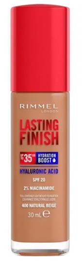 Rimmel London Lasting Finish 35hr Foundation 400 Natural Beige 30ML