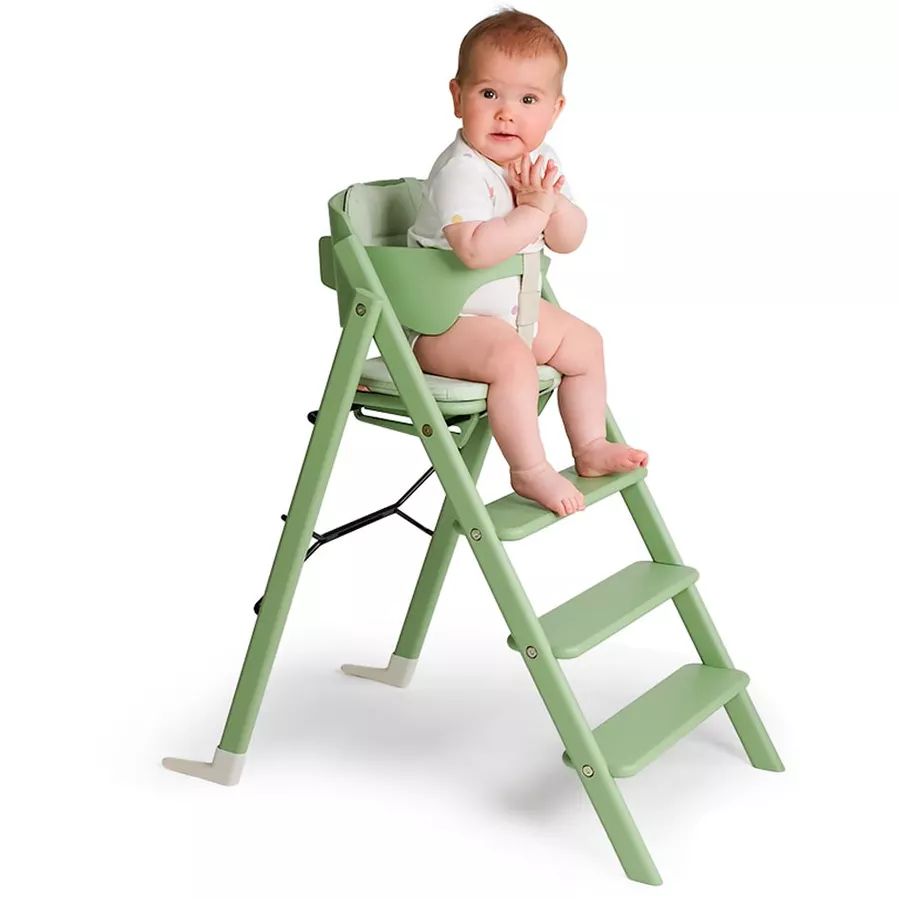 KAOS Hochstuhl Klapp faltbar Buche pale green