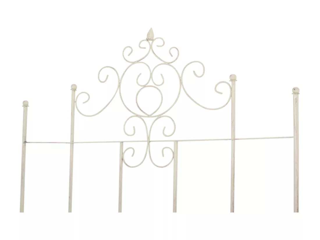 Lot de 2 treillis métal crème 85.5 x 2 x 170 cm 10_0003845