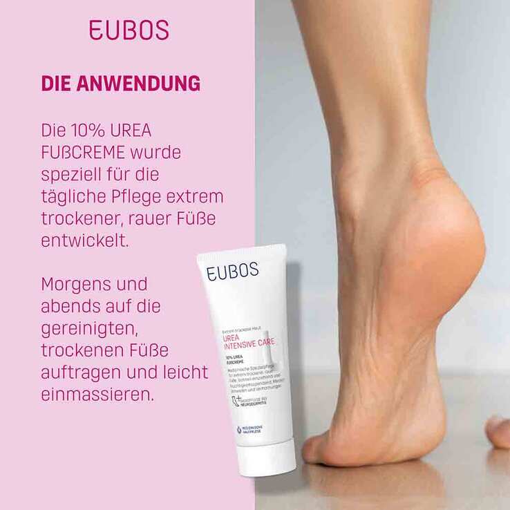 Eubos Trockene Haut Urea 10% Fußcreme, 100 ml