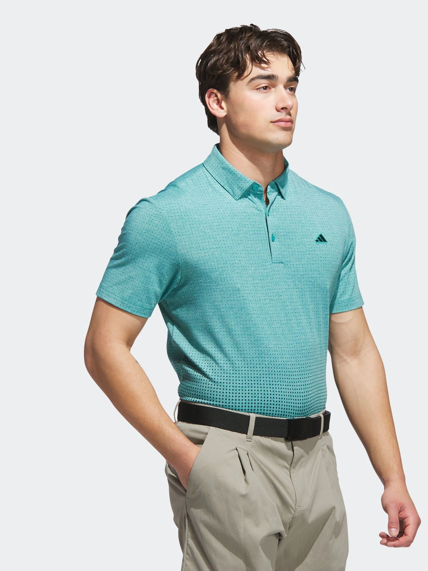 Blauwgroen - adidas Golf To Rise Print Polo Shirt