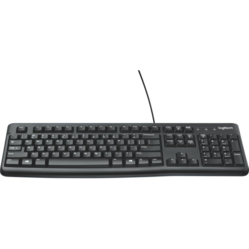 Logitech Keyboard K120 for Business clavier Bureau USB QWERTY US International Noir
