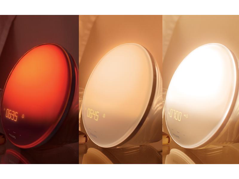 Philips Lichtwecker Wake-up Light HF3519/01 Tageslichtwecker