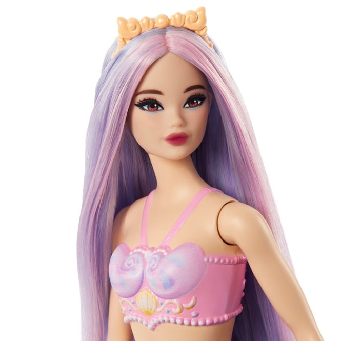 Barbie - Meerjungfrau Puppe - lila Schwanzflosse