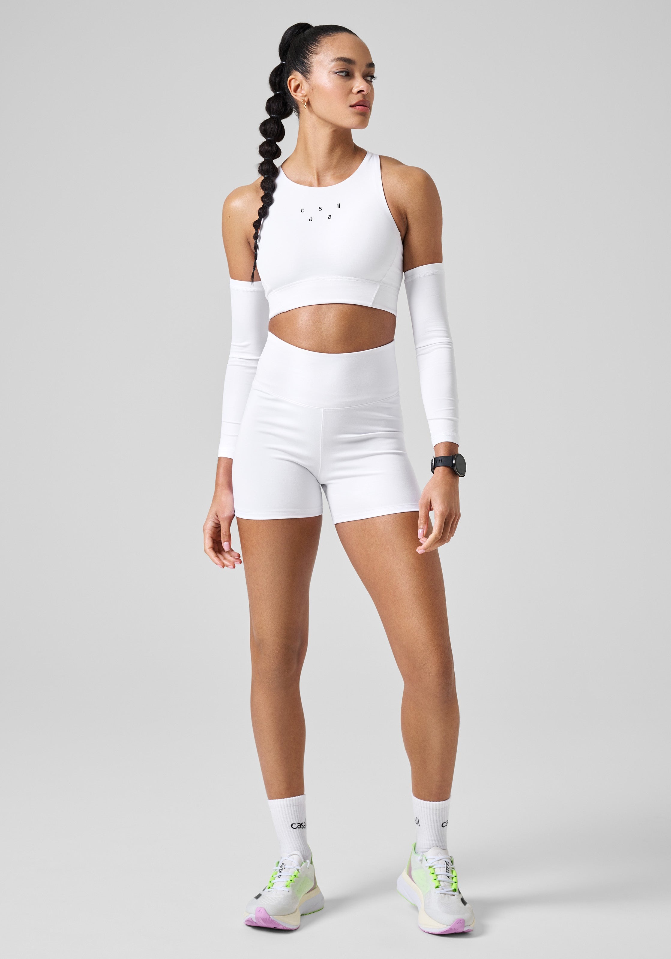 Grace High Waist Hot Pant Dame White