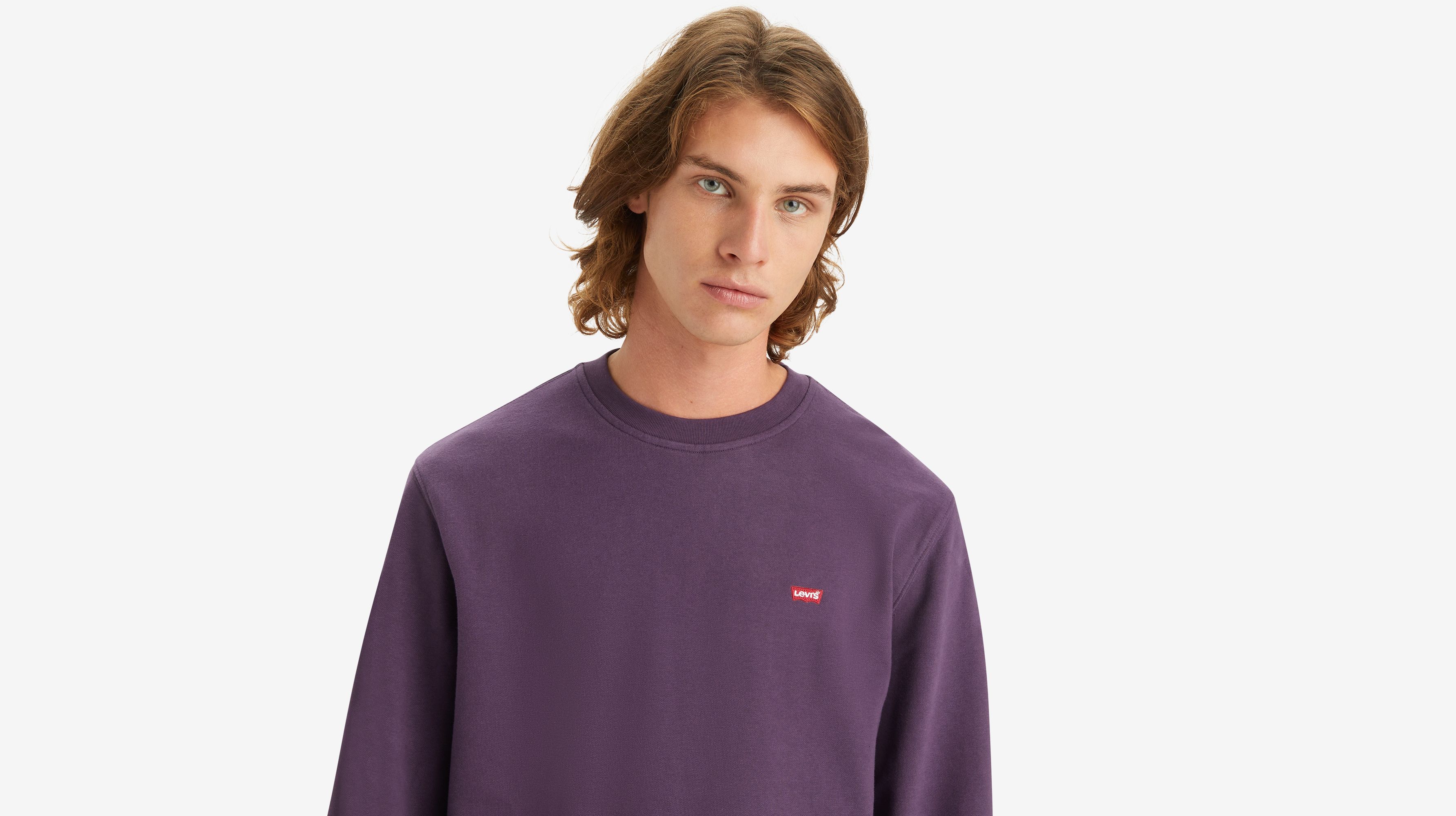 Sweat-shirt à col rond Original Housemark - Single Dye Navy Cosmos - Violet