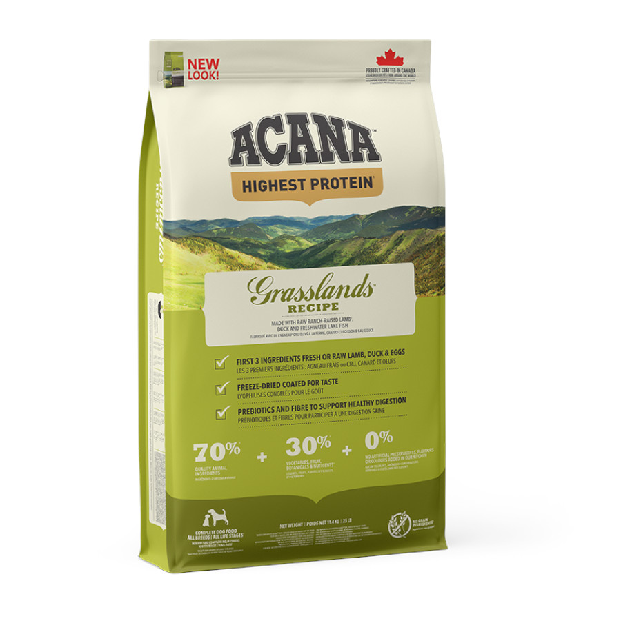 kg de ração para cães Acana Grasslands
