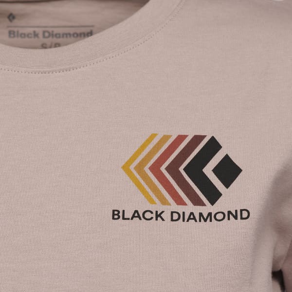 T-shirt escalade BLACK DIAMOND W FADED CROP SS TEE PALE MAUVE