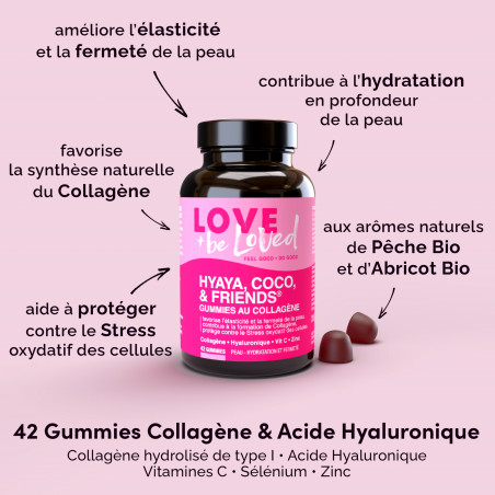 Love and be Loved Gummies au Collagène et acide Hyaluronique 9 semaines