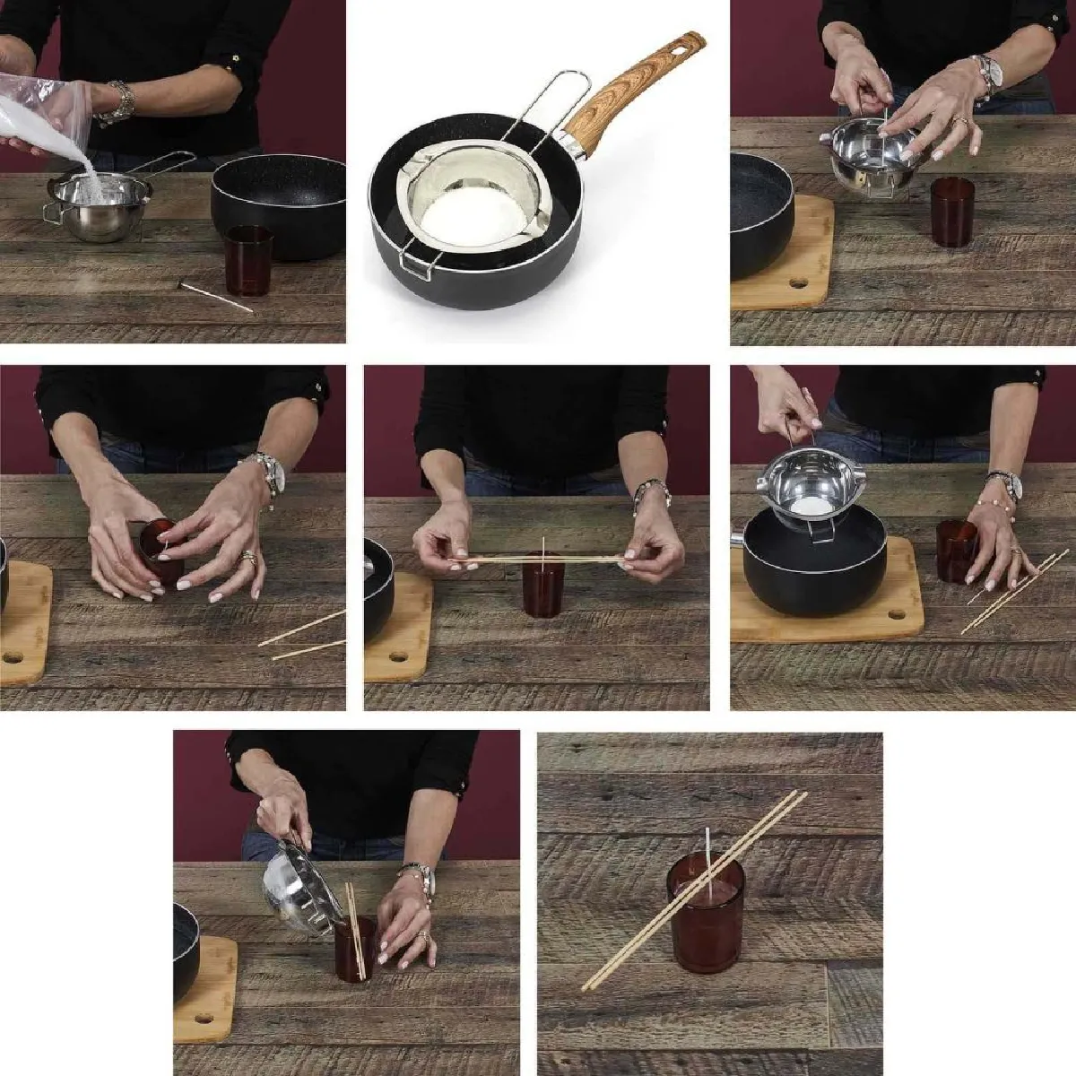 The Home Deco Factory Coffret bougies cire soja
