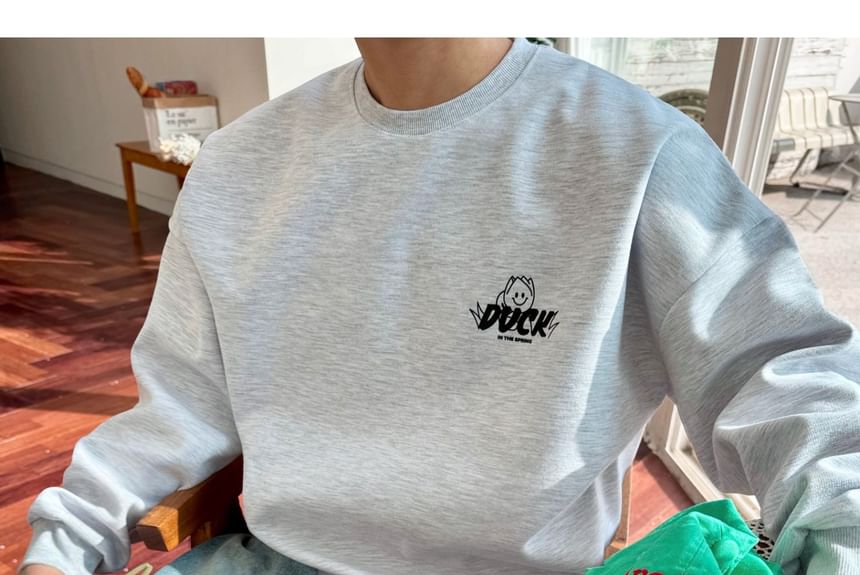 SeoulPop - Losse sweatshirt met eendenprint