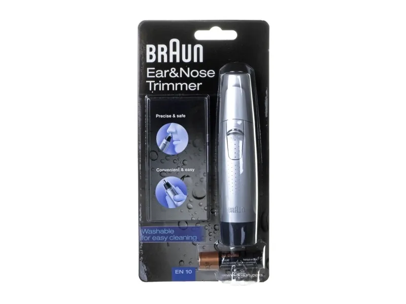 Braun Exact EN 10 - Næsehårs Trimmer - trådløs - sølv/sort