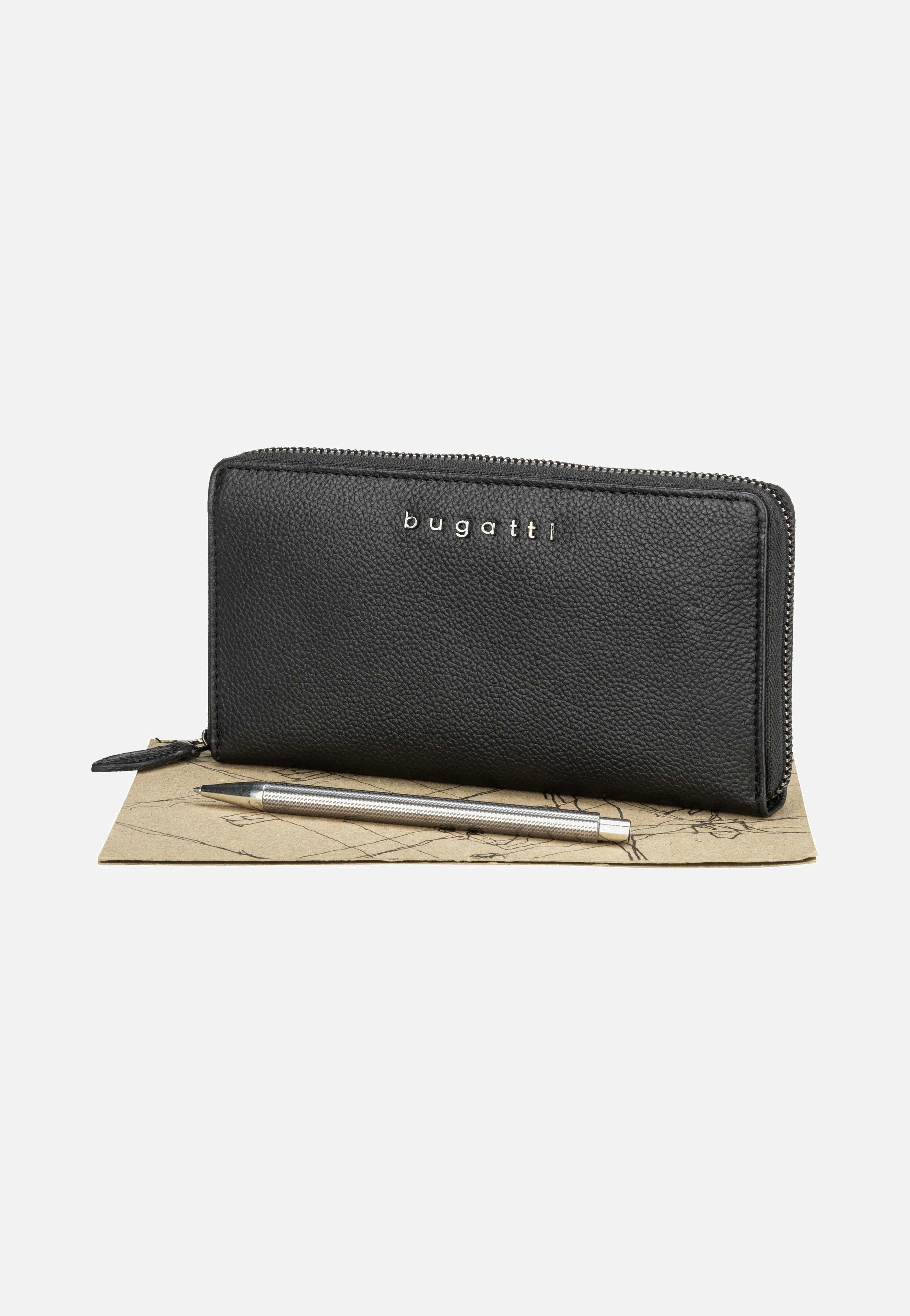 Bella Ladies Zip Longpurse Schwarz - Portemonnaie