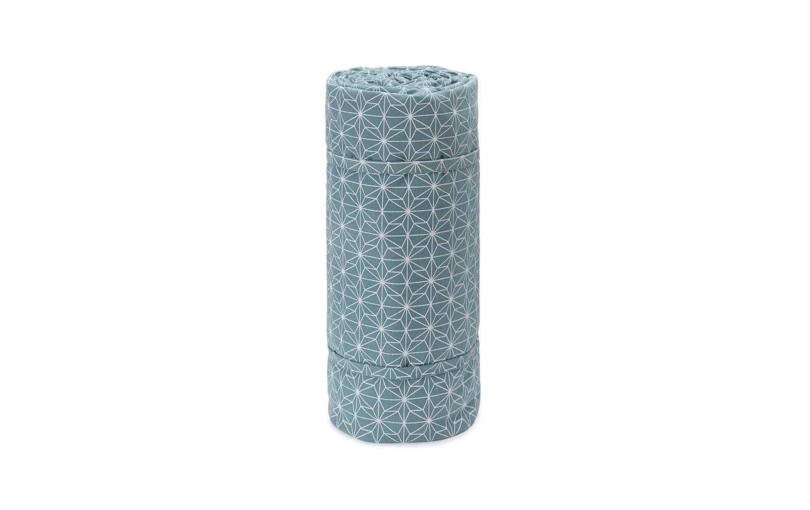 Picknickdecke Mallur 130 x 190 cm - Taubenblau / NaturweissGemütliche Baumwolldecke mit weicher Polyesterfüllung für unterwegs