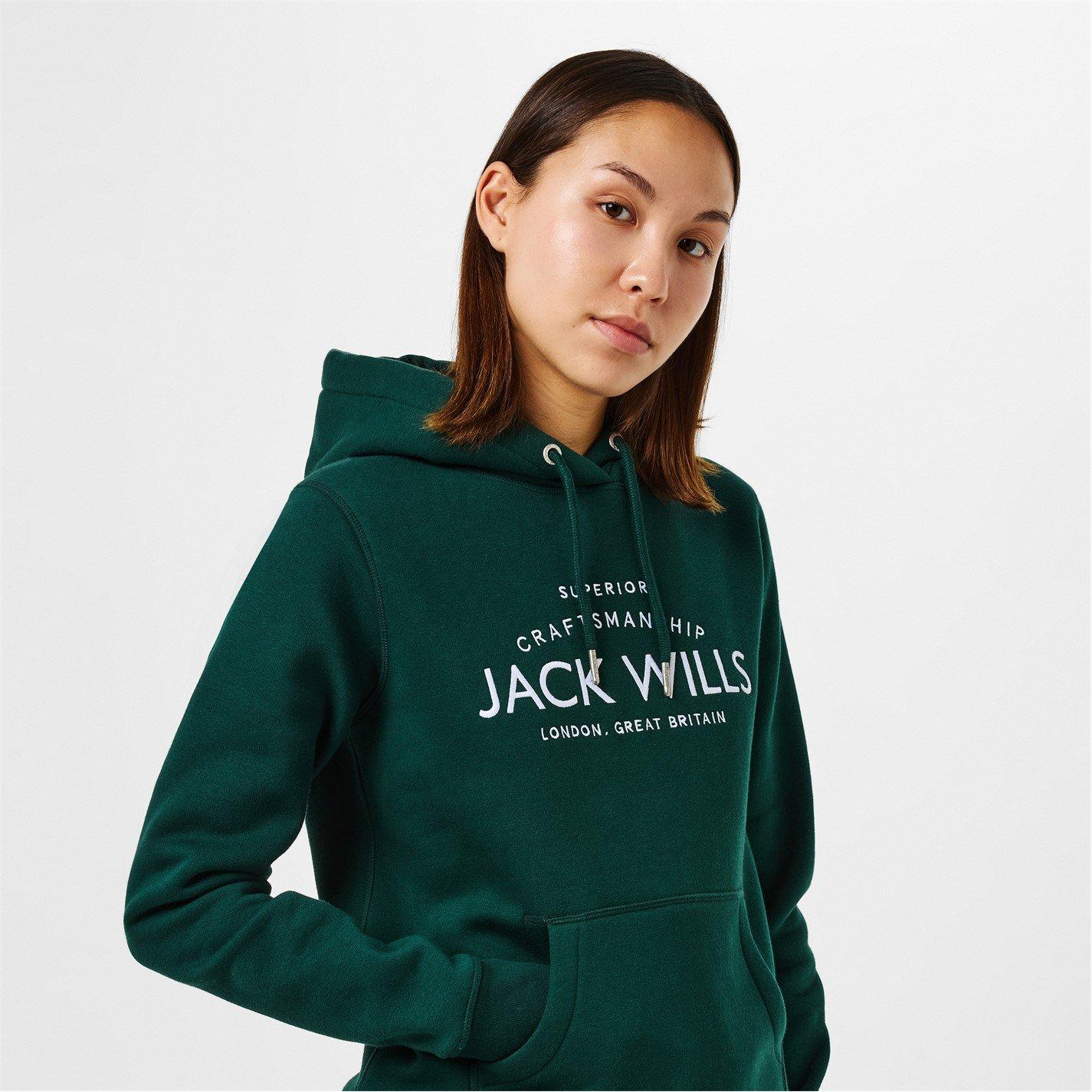 Jack Wills JW Hunston Graphic Logo Hoodie