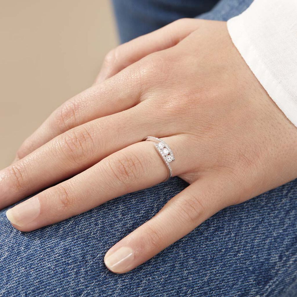 Bague Eternite Or Blanc Diamant