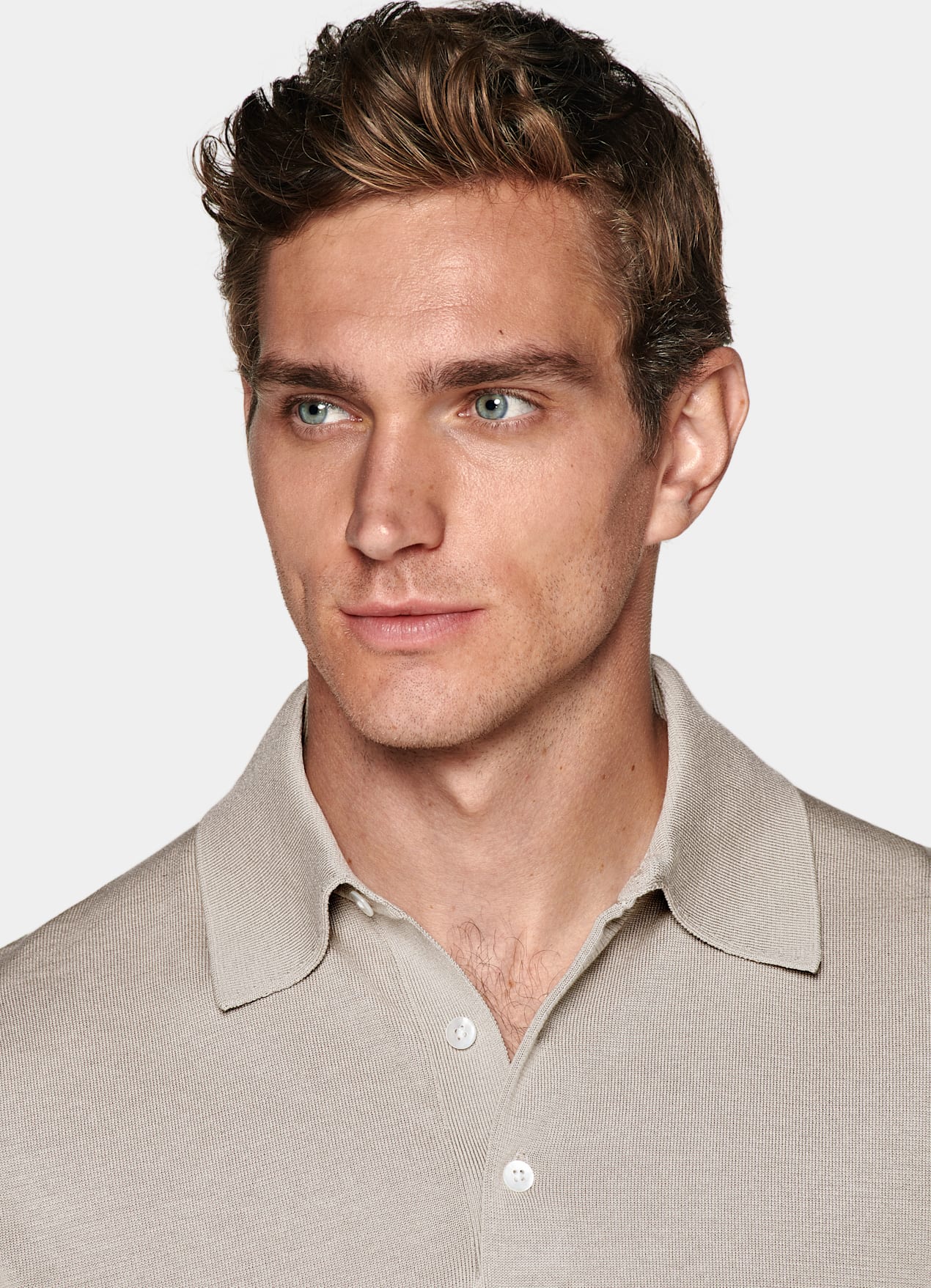 Polo taupe clair