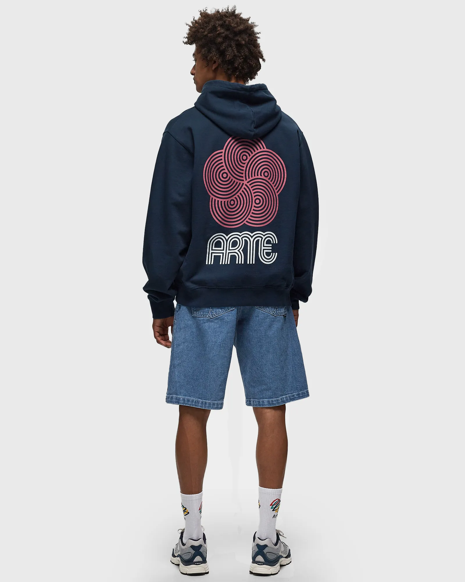 Arte Antwerp Circle Flower Back Front Print Hoodie