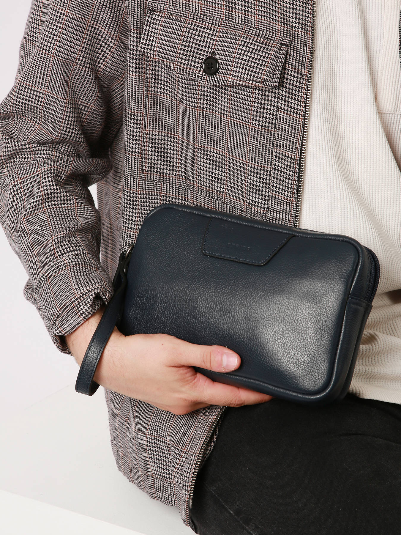 Pochette homme Flandres cuir ETRIER