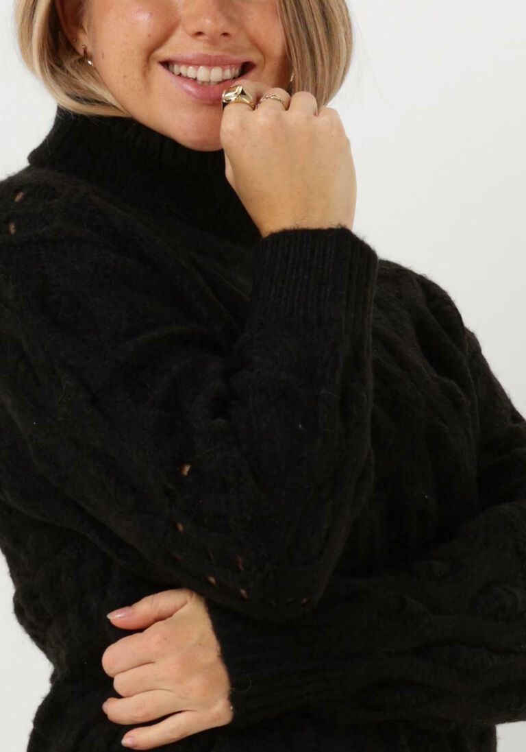 SILVIAN HEACH zwarte silvian heach coltrui lupetto m/l- sweater