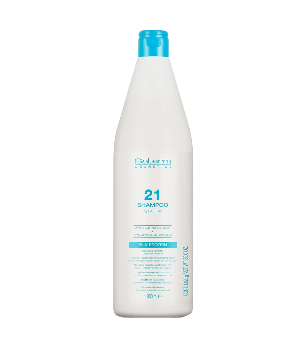 Salerm - *Salerm 21* - Shampoo com ácido hialurônico Silk Protein