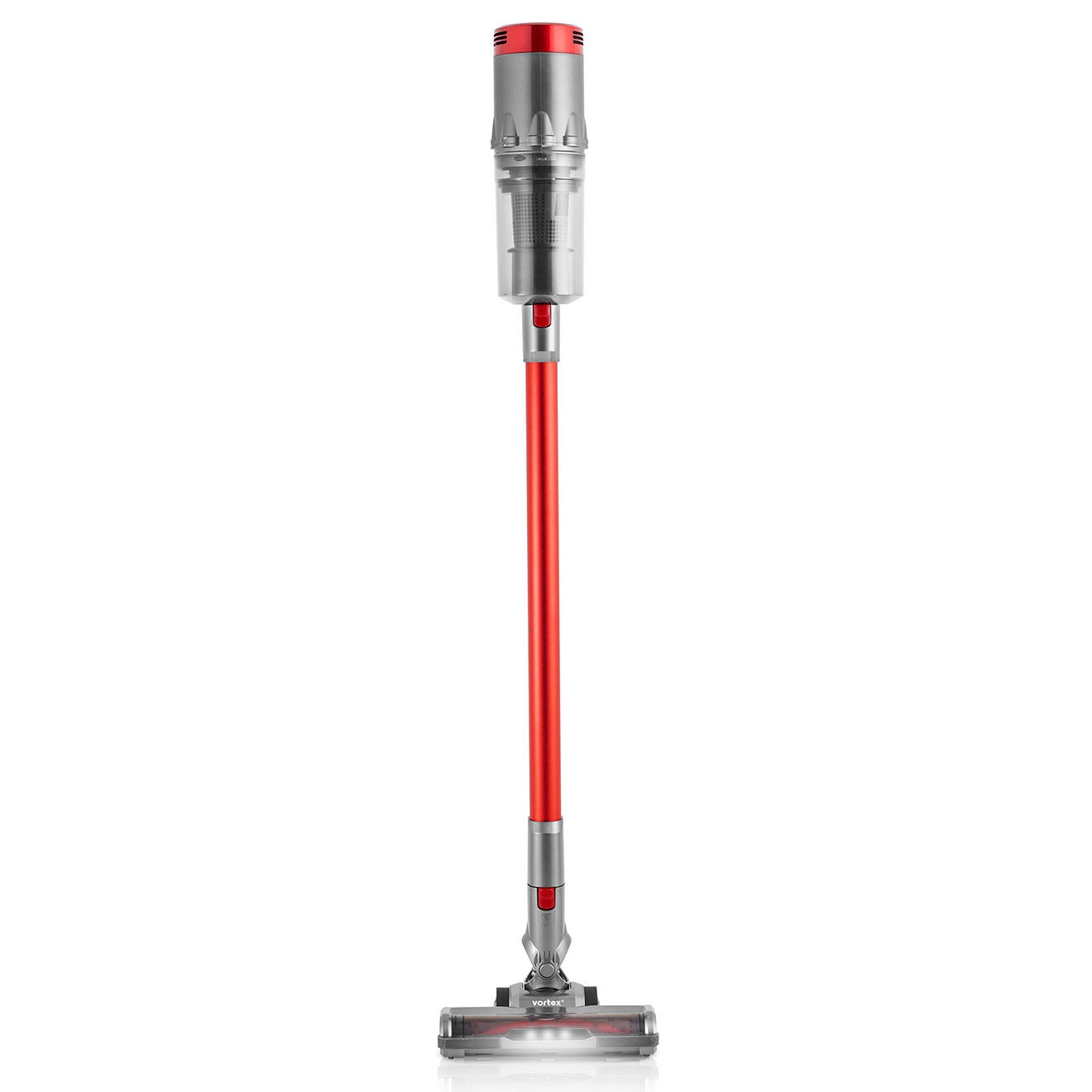 Vortex Aspirateur balai 2 en 1 sans fil gris/rouge - 23.5x23x119.5 cm