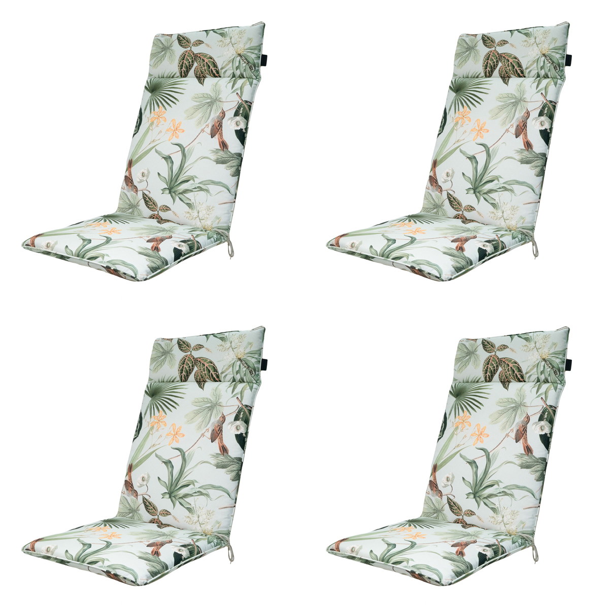 Madison Grasse green Tuinstoelkussen - Set van 4