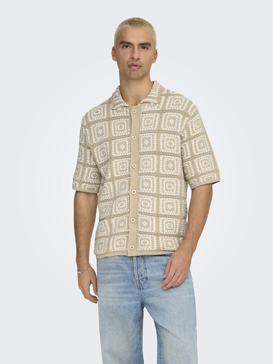 ONLY & SONS<br>Blusa de malha Losvallende com estampa