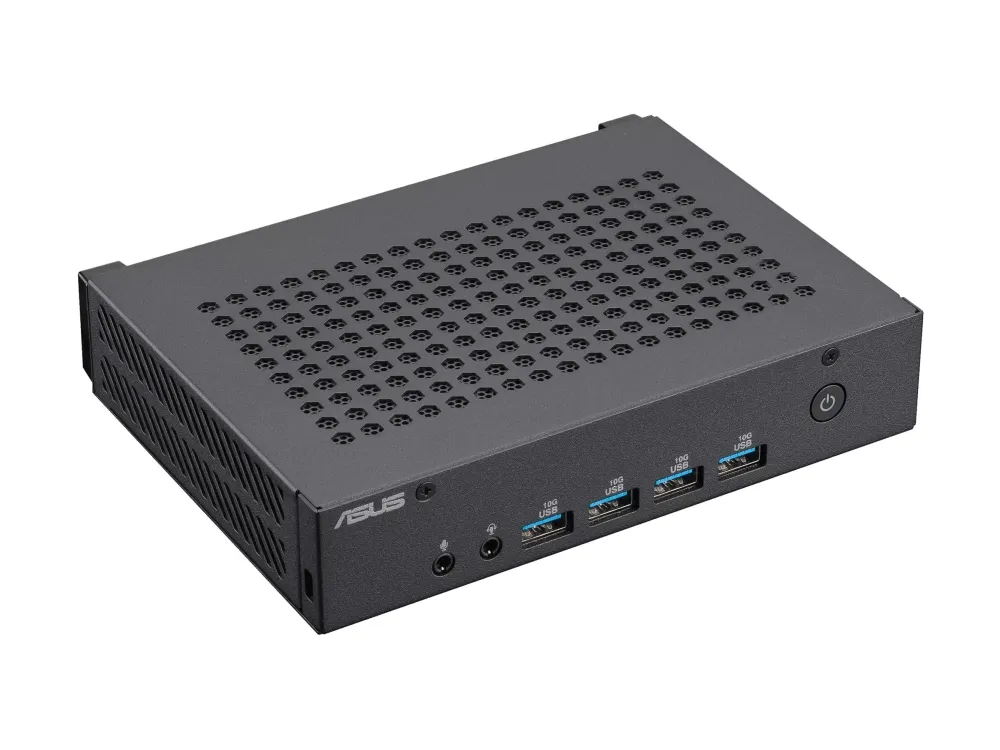 ASUS ExpertCenter PN43 - Barebone - mini PC 1 x N-series N97 / op til 3.6 GHz - RAM 0 GB - UHD Graphics - IEEE 802.11ax (Wi-Fi 6E), Bluetooth 5.3, Gigabit Ethernet, 2.5 Gigabit Ethernet - sort