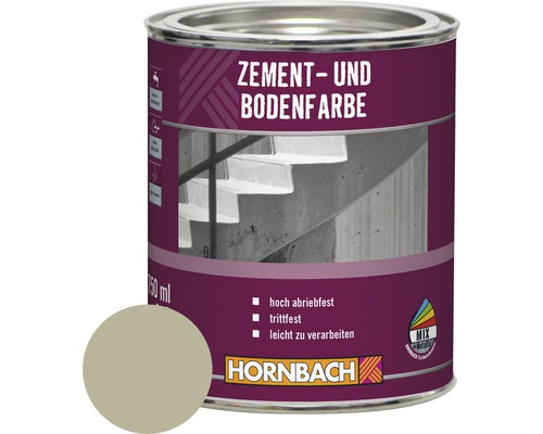 HORNBACH Cementverf Vloerverf RAL 7032 kiezelgrijs 750 ml