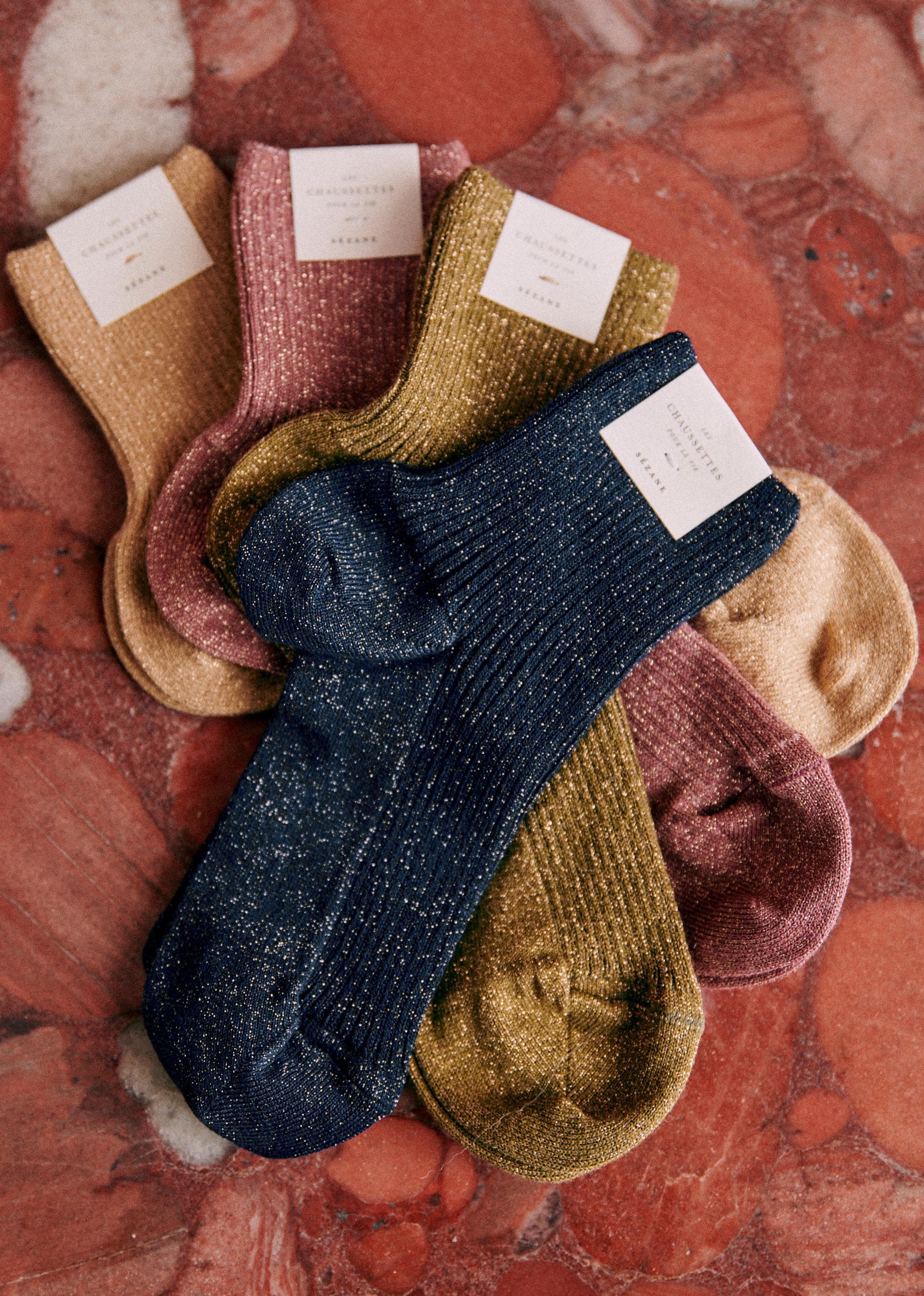 Chaussette Lurex - Marine - LES COMPOSANTES/DÉCOUVRIR 5906734