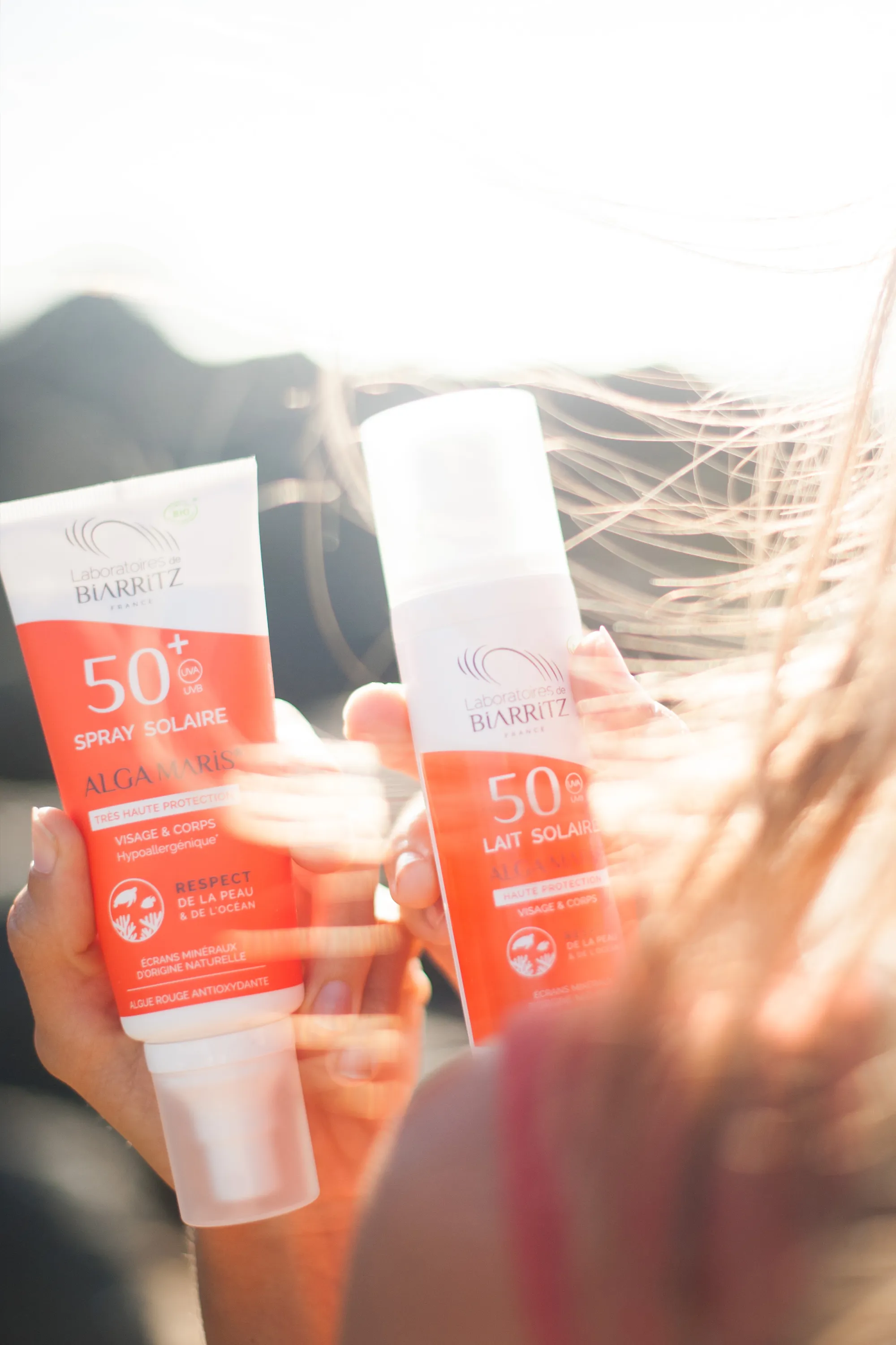 LABORATOIRES DE BIARRITZ Spray solaire minéral visage & corps SPF50+ Algamaris-100 ml