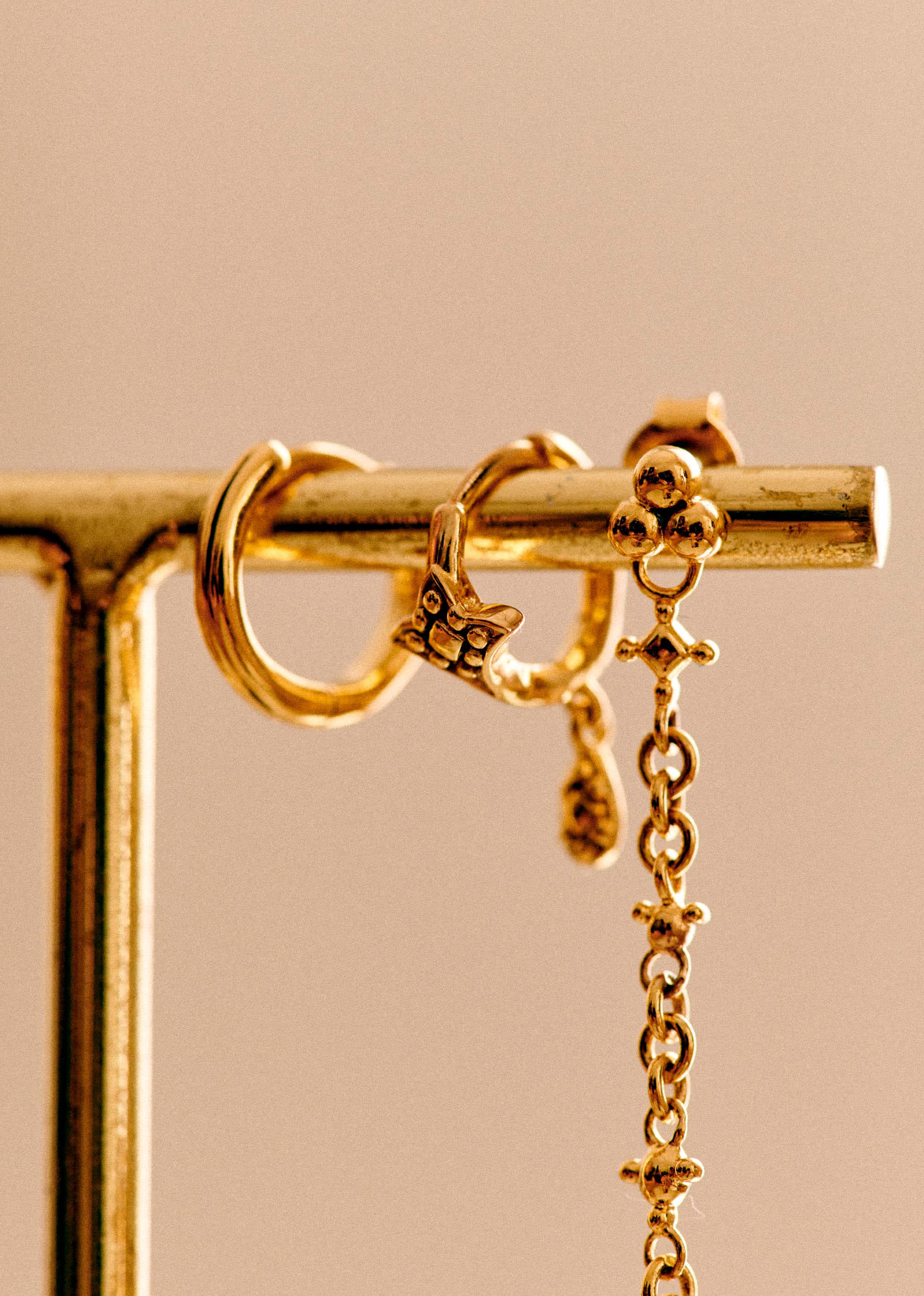 Ear Cuff Chaîne Valentine - Doré - E-SHOP/BIJOUX Boucles d'Oreilles 5905785