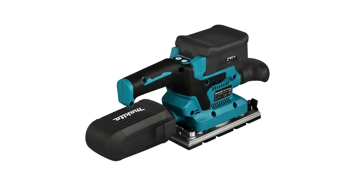 MakitaAccu-Vlakschuurmachine DBO380Z  (Blauw/zwart, Accu en oplader niet inbegrepen)