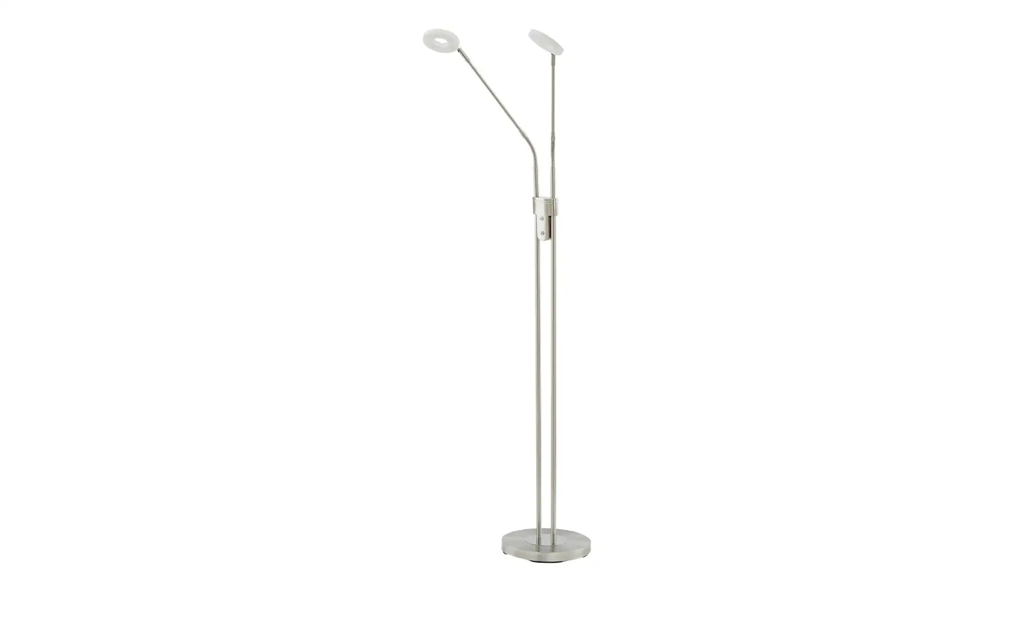 Fischer-Honsel LED-Leseleuchte,2-flammig, Nickel-matt mit Dimmer