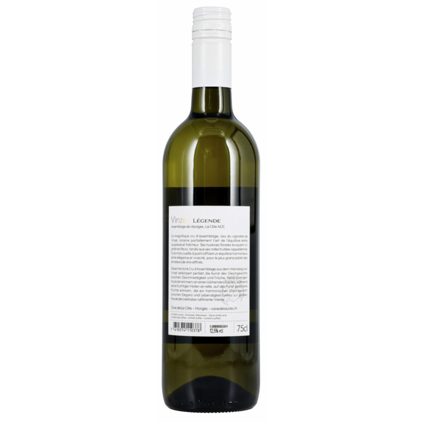 La Côte AOC Vinzel Legende Bâtie Cave de La Côte -75cl