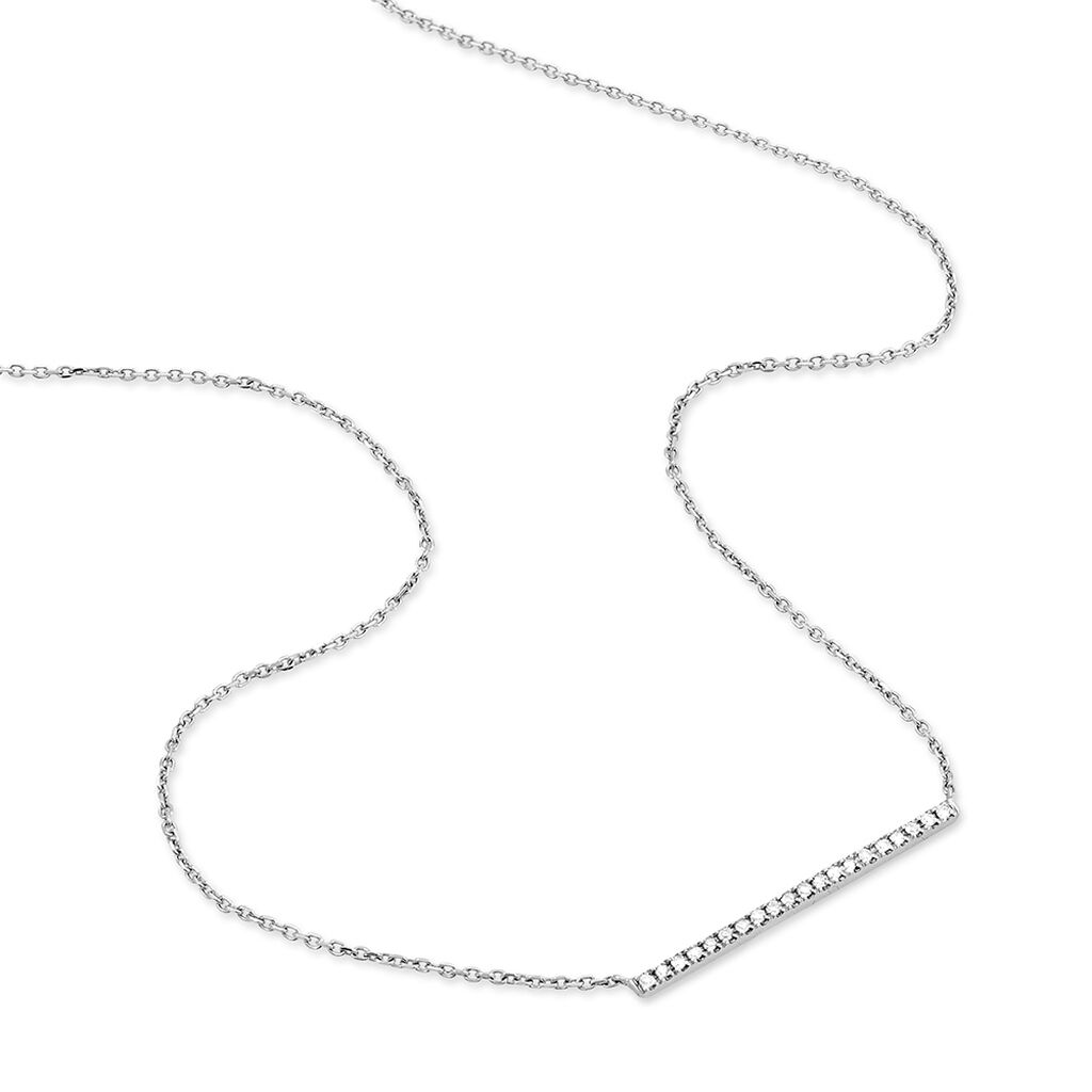 Collier Alayna Or Blanc Diamant