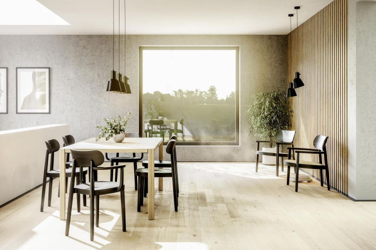 Thonet 118 F eetkamerstoel met armleuning zwart