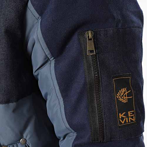 Veste Zippée 211 Gris Bleu Marine Denim