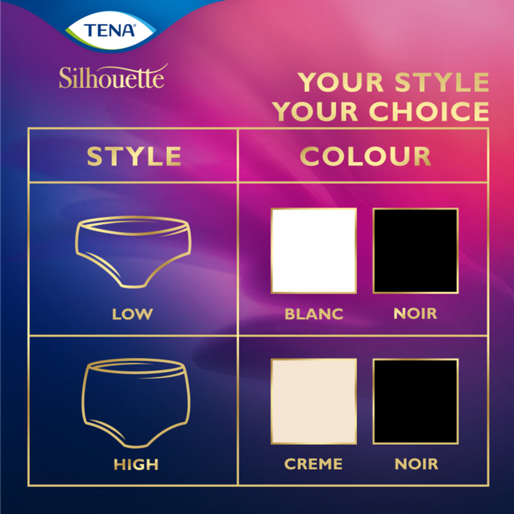 TENA Silhouette Underwear Low Waist Blanc Plus L10 stuks
