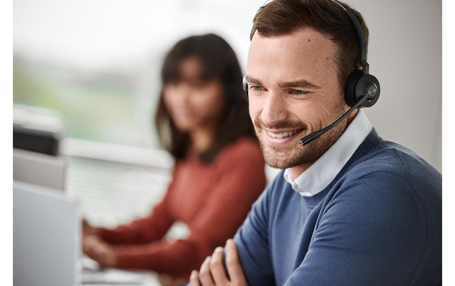 Jabra Headset »Engage 55 MS Duo« Noise-Cancelling