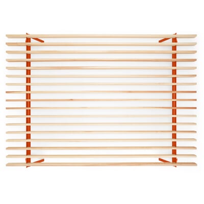 Bett Simplon - 140 cm, RAL 2001 Rotorange