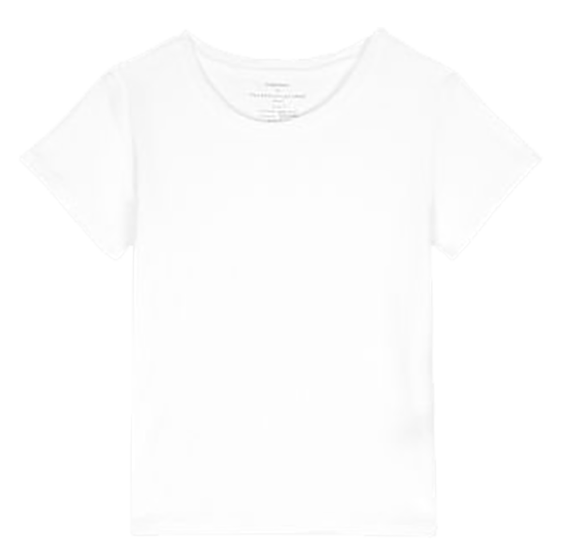 Tee-shirt col rond en coton | Blanc