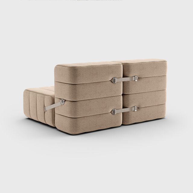 Curt-Set 4 - e.g. Flexibele 2-zitter - Dama - 0029 (Beige | Grijs)