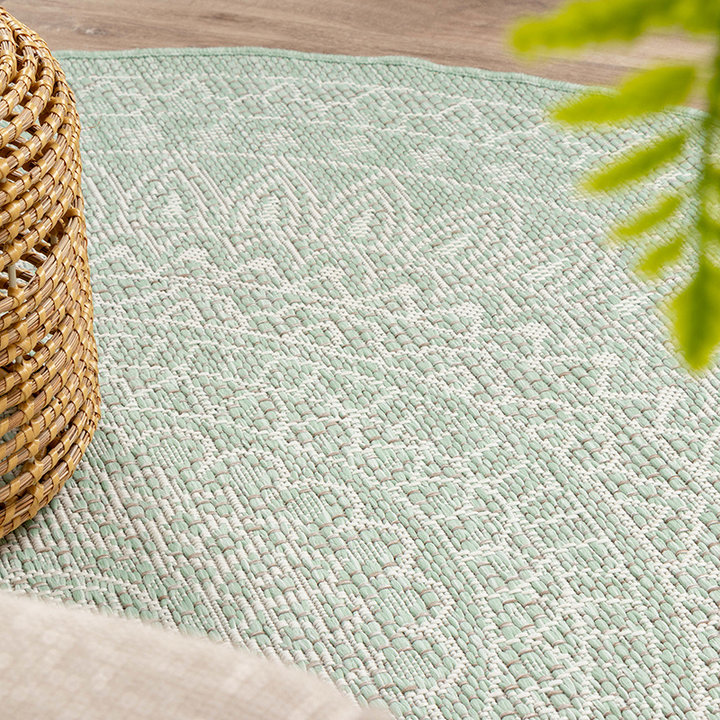 Rond buitenkleed - Summer Azteca Mint