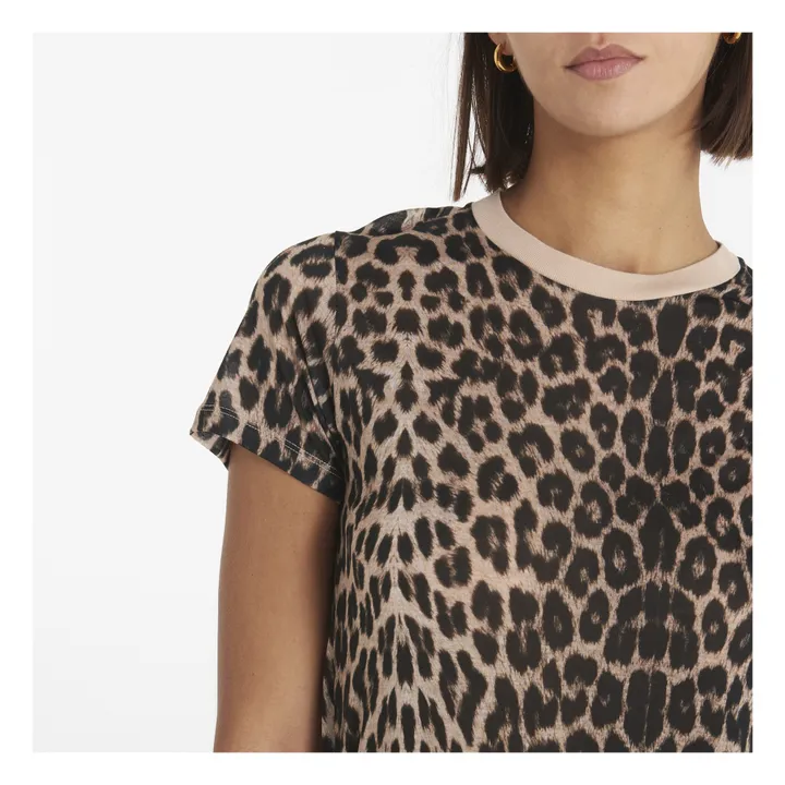 Baserange T-shirt Bamboo Lyocell Imprimé | Léopard