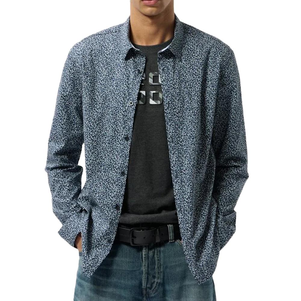 Teddy Smith Chemises Marine à Motifs Homme Teddy Smith Carton